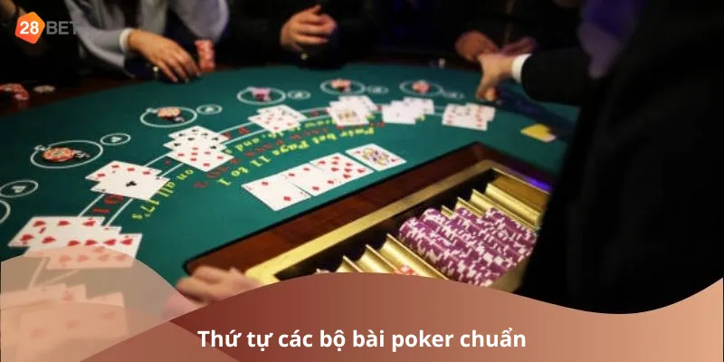 Thứ tự các bộ bài poker chuẩn